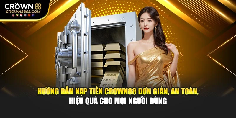 Hướng dẫn nạp tiền Crown88 đơn giản, an toàn, hiệu quả cho mọi người dùng